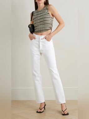 Agolde 90s Pinch Waist High Rise Straight Light Wash Color Drum Size 31